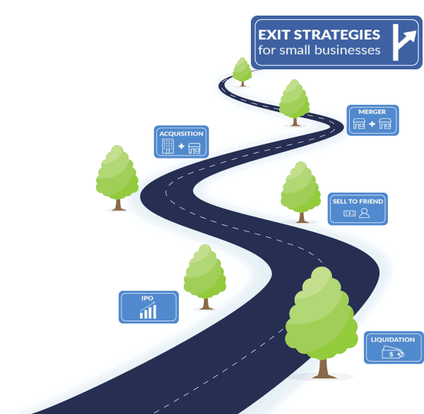 There are different exit strategies for small to large business owners